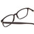 Close Up View of Ernest Hemingway H4817 Unisex Oval Acetate Designer Eyeglasses Gloss Black 55 mm