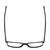 Top View of Ernest Hemingway H4817 Unisex Oval Acetate Designer Eyeglasses Gloss Black 55 mm