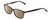 Profile View of Ernest Hemingway H4817 Designer Polarized Sunglasses with Custom Cut Amber Brown Lenses in Gloss Black Unisex Oval Full Rim Acetate 55 mm