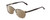 Profile View of Ernest Hemingway H4817 Designer Polarized Reading Sunglasses with Custom Cut Powered Amber Brown Lenses in Grey Black Marble Crystal Unisex Oval Full Rim Acetate 55 mm