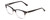 Profile View of Ernest Hemingway 4819 Ladies Cateye Eyeglasses in Black Clear Grey Gradient 52mm