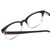 Close Up View of Ernest Hemingway 4819 Ladies Cateye Eyeglasses in Black Clear Grey Gradient 52mm
