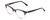 Profile View of Ernest Hemingway H4819 Designer Progressive Lens Prescription Rx Eyeglasses in Black Clear Grey Gradient Ladies Cateye Full Rim Acetate 52 mm