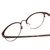 Close Up View of Ernest Hemingway H4821-52 mm Women Cateye Semi-Rimless Eyeglasses Brown Tortoise