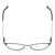 Top View of Ernest Hemingway H4821 Designer Reading Eye Glasses with Custom Cut Powered Lenses in Antique Brown Espresso Tortoise Ladies Cateye Full Rim Stainless Steel 52 mm