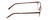 Side View of Ernest Hemingway H4821 Designer Blue Light Blocking Eyeglasses in Antique Brown Espresso Tortoise Ladies Cateye Full Rim Stainless Steel 52 mm