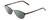 Profile View of Ernest Hemingway H4821 Designer Polarized Reading Sunglasses with Custom Cut Powered Smoke Grey Lenses in Antique Brown Espresso Tortoise Ladies Cateye Full Rim Stainless Steel 52 mm