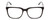 Front View of Ernest Hemingway H4823 Designer Reading Eye Glasses with Custom Cut Powered Lenses in Gloss Black/Clear Crystal Unisex Square Full Rim Acetate 53 mm