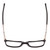 Top View of Ernest Hemingway H4823 Designer Reading Eye Glasses with Custom Cut Powered Lenses in Gloss Black/Clear Crystal Unisex Square Full Rim Acetate 53 mm