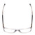 Top View of Ernest Hemingway 4823 Unisex Square Eyeglasses in Clear Crystal/Matte Black 53mm