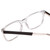 Close Up View of Ernest Hemingway H4823 Designer Bi-Focal Prescription Rx Eyeglasses in Clear Crystal/Matte Black Unisex Square Full Rim Acetate 53 mm
