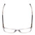 Top View of Ernest Hemingway H4823 Designer Progressive Lens Prescription Rx Eyeglasses in Clear Crystal/Matte Black Unisex Square Full Rim Acetate 53 mm