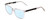 Profile View of Ernest Hemingway H4823 Designer Progressive Lens Blue Light Blocking Eyeglasses in Clear Crystal/Matte Black Unisex Square Full Rim Acetate 53 mm