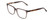 Profile View of Ernest Hemingway H4823 Designer Reading Eye Glasses with Custom Cut Powered Lenses in Grey Crystal/Brown Tortoise Havana Fade Unisex Square Full Rim Acetate 53 mm