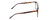 Side View of Ernest Hemingway H4823 Designer Single Vision Prescription Rx Eyeglasses in Grey Crystal/Brown Tortoise Havana Fade Unisex Square Full Rim Acetate 53 mm