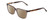 Profile View of Ernest Hemingway H4823 Designer Polarized Sunglasses with Custom Cut Amber Brown Lenses in Grey Crystal/Brown Tortoise Havana Fade Unisex Square Full Rim Acetate 53 mm