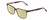 Profile View of Ernest Hemingway H4823 Designer Polarized Reading Sunglasses with Custom Cut Powered Sun Flower Yellow Lenses in Grey Crystal/Brown Tortoise Havana Fade Unisex Square Full Rim Acetate 53 mm