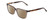 Profile View of Ernest Hemingway H4823 Designer Polarized Reading Sunglasses with Custom Cut Powered Amber Brown Lenses in Grey Crystal/Brown Tortoise Havana Fade Unisex Square Full Rim Acetate 53 mm