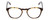 Front View of Ernest Hemingway H4829 Unisex Round Eyeglasses Brown Yellow Tortoise Black 48 mm