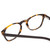 Close Up View of Ernest Hemingway H4829 Unisex Round Eyeglasses Brown Yellow Tortoise Black 48 mm