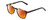 Profile View of Ernest Hemingway H4829 Designer Polarized Sunglasses with Custom Cut Red Mirror Lenses in Antique Brown Yellow Tortoise Havana Black Unisex Round Full Rim Acetate 48 mm