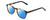 Profile View of Ernest Hemingway H4829 Designer Polarized Sunglasses with Custom Cut Blue Mirror Lenses in Antique Brown Yellow Tortoise Havana Black Unisex Round Full Rim Acetate 48 mm