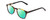 Profile View of Ernest Hemingway H4829 Designer Polarized Reading Sunglasses with Custom Cut Powered Green Mirror Lenses in Antique Brown Yellow Tortoise Havana Black Unisex Round Full Rim Acetate 48 mm