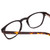 Close Up View of Ernest Hemingway H4829 Designer Single Vision Prescription Rx Eyeglasses in Gloss Black/Auburn Brown Yellow Tortoise Havana Layered Unisex Round Full Rim Acetate 48 mm