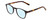 Profile View of Ernest Hemingway H4829 Designer Progressive Lens Blue Light Blocking Eyeglasses in Gloss Black/Auburn Brown Yellow Tortoise Havana Layered Unisex Round Full Rim Acetate 48 mm