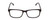 Front View of Ernest Hemingway H4807 Designer Reading Eye Glasses with Custom Cut Powered Lenses in Matte Black Unisex Square Full Rim Acetate 54 mm