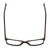 Top View of Ernest Hemingway H4807 Designer Reading Eye Glasses with Custom Cut Powered Lenses in Matte Black Unisex Square Full Rim Acetate 54 mm