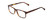 Profile View of Ernest Hemingway H4807 Designer Single Vision Prescription Rx Eyeglasses in Matte Yellow Brown Tortoise Havana Unisex Square Full Rim Acetate 54 mm