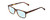 Profile View of Ernest Hemingway H4807 Designer Progressive Lens Blue Light Blocking Eyeglasses in Matte Yellow Brown Tortoise Havana Unisex Square Full Rim Acetate 54 mm