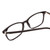 Close Up View of Ernest Hemingway H4808 Designer Single Vision Prescription Rx Eyeglasses in Gloss Black Ladies Cateye Full Rim Acetate 52 mm