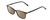 Profile View of Ernest Hemingway H4808 Designer Polarized Sunglasses with Custom Cut Amber Brown Lenses in Gloss Black Ladies Cateye Full Rim Acetate 52 mm