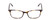 Front View of Ernest Hemingway H4808 Ladies Cateye Eyeglasses in Brown Yellow Gold Marble 52mm