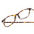 Close Up View of Ernest Hemingway H4808 Designer Bi-Focal Prescription Rx Eyeglasses in Brown Yellow Gold Marble Ladies Cateye Full Rim Acetate 52 mm