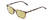 Profile View of Ernest Hemingway H4808 Designer Polarized Reading Sunglasses with Custom Cut Powered Sun Flower Yellow Lenses in Brown Yellow Gold Marble Ladies Cateye Full Rim Acetate 52 mm