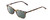 Profile View of Ernest Hemingway H4808 Designer Polarized Reading Sunglasses with Custom Cut Powered Smoke Grey Lenses in Brown Yellow Gold Marble Ladies Cateye Full Rim Acetate 52 mm