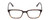 Front View of Ernest Hemingway H4811 Designer Single Vision Prescription Rx Eyeglasses in Gloss Black/Auburn Brown Yellow Tortoise Havana Layered Unisex Cateye Full Rim Acetate 53 mm