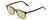 Profile View of Ernest Hemingway H4811 Designer Polarized Reading Sunglasses with Custom Cut Powered Sun Flower Yellow Lenses in Gloss Black/Auburn Brown Yellow Tortoise Havana Layered Unisex Cateye Full Rim Acetate 53 mm