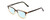 Profile View of Ernest Hemingway H4811 Designer Blue Light Blocking Eyeglasses in Brown/Light Beige Clear Mist Layered Unisex Cateye Full Rim Acetate 53 mm