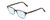 Profile View of Ernest Hemingway H4811 Designer Blue Light Blocking Eyeglasses in Brown Tortoise Havana/Grey Crystal Layered Unisex Cateye Full Rim Acetate 53 mm