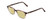 Profile View of Ernest Hemingway H4811 Designer Polarized Reading Sunglasses with Custom Cut Powered Sun Flower Yellow Lenses in Brown Tortoise Havana/Grey Crystal Layered Unisex Cateye Full Rim Acetate 53 mm