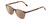 Profile View of Ernest Hemingway H4812 Designer Polarized Reading Sunglasses with Custom Cut Powered Amber Brown Lenses in Brown Yellow Tortoise Havana/Rose Red Crystal Fade Ladies Round Full Rim Acetate 49 mm