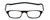 Front View of Snap Magnetic SP01-C1 Designer Single Vision Prescription Rx Eyeglasses in Gloss Black Silver Unisex Oval Full Rim Plastic 52 mm