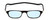 Front View of Snap Magnetic SP01-C1 Designer Blue Light Blocking Eyeglasses in Gloss Black Silver Unisex Oval Full Rim Plastic 52 mm