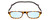 Front View of Snap Magnetic SP01-C2 Designer Blue Light Blocking Eyeglasses in Dark Brown Tortoise Havana Red Unisex Oval Full Rim Plastic 52 mm