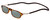 Profile View of Snap Magnetic SP01-C2 Designer Polarized Sunglasses with Custom Cut Smoke Grey Lenses in Dark Brown Tortoise Havana Red Unisex Oval Full Rim Plastic 52 mm
