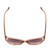 Top View of SITO SHADES ALLNIGHTER Cat Eye Sunglasses in Pink Crystal/Rosewood Gradient 56mm